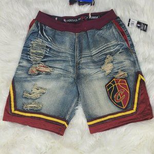 Cleveland Cavs Heritage America Unk Denim Shorts